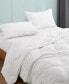 Ultra Lightweight Goose Down Feather Fiber Comforter, Twin