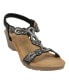 Фото #1 товара Women's Damaris Embellished Slingback Wedge Sandals