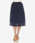 Women's Chiffon Pleated Midi Skirt