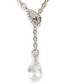 Фото #2 товара Kleinfeld faux Stone Pave Prism Lariat Necklace