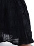 Фото #5 товара Pieces textured tiered maxi skirt in black