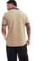 Barbour International Tracker tipped polo shirt in stone