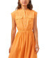 ფოტო #4 პროდუქტის Women's Crewneck Pocket Midi Shirtdress