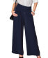 ფოტო #1 პროდუქტის Women's Buttoned High-Rise Wide Leg Pants