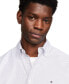 ფოტო #2 პროდუქტის Men's Poplin Long Sleeve Button-Down Shirt