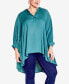 Фото #1 товара Plus Size Athena Collared Blouse Top