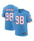 Фото #2 товара Men's Jeffery Simmons Light Blue Tennessee Titans Oilers Throwback Alternate Game Player Jersey