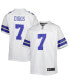 ფოტო #1 პროდუქტის Big Boys Trevon Diggs White Dallas Cowboys Game Jersey