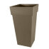 Фото #1 товара EDA Blumentopf XXL Toskana - Quadratisch - 43,3 x 43,3 x H 80 cm - 98 L - Braun taupe