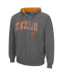 Men's Charcoal Texas Longhorns Arch & Team Logo 3.0 Full-Zip Hoodie