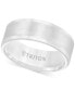 Men's Ring, 8mm Wedding Band in White or Black Tungsten