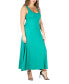 ფოტო #3 პროდუქტის Plus Size Simple A-line Tank Maxi Dress