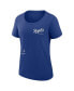 Фото #3 товара Women's Royal Kansas City Royals Authentic Collection Performance Scoop Neck T-Shirt