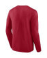 Men's Crimson Oklahoma Sooners Broad Jump 2-Hit Long Sleeve T-shirt