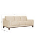 Фото #12 товара Jeddo 94" Leather Sofa, Created for Macy's