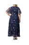 ფოტო #2 პროდუქტის Plus Size Embroidered Elegance Evening Gown