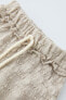 Брюки из текстурной ткани со шнуром ZARA