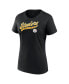 ფოტო #3 პროდუქტის Women's Black Pittsburgh Steelers Start to Finish T-Shirt Shorts Combo Pack