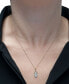 ფოტო #2 პროდუქტის Diamond Pineapple 18" Pendant Necklace (1/10 ct. t.w.) in 10k Gold
