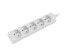 Фото #1 товара Lanberg PS0-05E-0150-W - 1.5 m - 5 AC outlet(s) - Indoor - White - 10 A