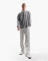 ASOS DESIGN oversized rugby polo sweatshirt in grey marl Серый, XS - Chest 36 - фото #2