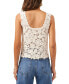 ფოტო #2 პროდუქტის Women's Crochet Scoop Neck Sleeveless Top