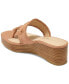 Фото #7 товара Women's Jacks Whipstitch Mid Stacked Wedge Sandals