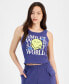 ფოტო #1 პროდუქტის Juniors' Smiley World Graphic Tank Top