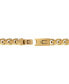 ფოტო #2 პროდუქტის Men's Link Bracelet in Gold-Plated Stainless Steel