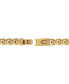 Men's Link Bracelet in Gold-Plated Stainless Steel