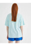 Фото #4 товара Kadın Mavi T-Shirt