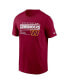 Men's Burgundy Washington Commanders Division Essential T-shirt