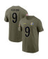 Фото #1 товара Men's Matthew Stafford Olive Los Angeles Rams 2022 Salute To Service Name and Number T-shirt