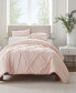 Фото #1 товара Simply Clean Antimicrobial Pleated King Duvet Set,3 Piece