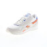 Reebok Classic Nylon Mens White Suede Lace Up Lifestyle Sneakers Shoes