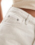 & Other Stories linen blend denim shorts in ecru