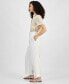 ფოტო #3 პროდუქტის Women's Belted Pleated-Front Ankle Pants