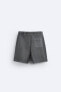 Faded jogger bermuda shorts