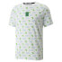 Puma X Minecraft Aop Crew Neck Short Sleeve T-Shirt Mens White Casual Tops 53437