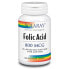 SOLARAY Folic Acid 800mcgr 100 Units