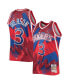 Men's Allen Iverson Red Philadelphia 76ers Hardwood Classics 1996 Hyper Hoops Swingman Jersey Красный, Small - фото #1