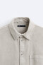 Фото #8 товара Куртка-рубашка с контрастными швами ZARA
