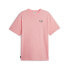 Фото #1 товара Puma Downtown Graphic Crew Neck Short Sleeve T-Shirt Mens Pink Casual Tops 62126