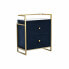 Фото #2 товара Ночной столик DKD Home Decor 60 x 35 x 74 cm Стеклянный Синий Позолоченный