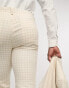 Фото #10 товара ASOS DESIGN wedding skinny suit trouser in linen mix in gingham in camel