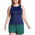 Фото #4 товара Plus Size DD-Cup Chlorine Resistant High Neck UPF 50 Modest Tankini Swimsuit Top