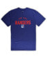 Men's New York Rangers Blue, Heather Gray Big and Tall T-shirt and Pants Lounge Set