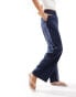 Vero Moda wide leg pull on trousers with elasticated waist in navy