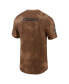 Фото #3 товара Men's Brown Dallas Cowboys 2023 Salute To Service Sideline T-shirt