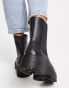 Фото #2 товара New Look flat chunky chelsea boot with cleated sole in black